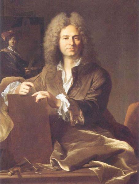 Hyacinthe Rigaud Portrait of Pierre Drevet (1663-1738), French engraver Sweden oil painting art